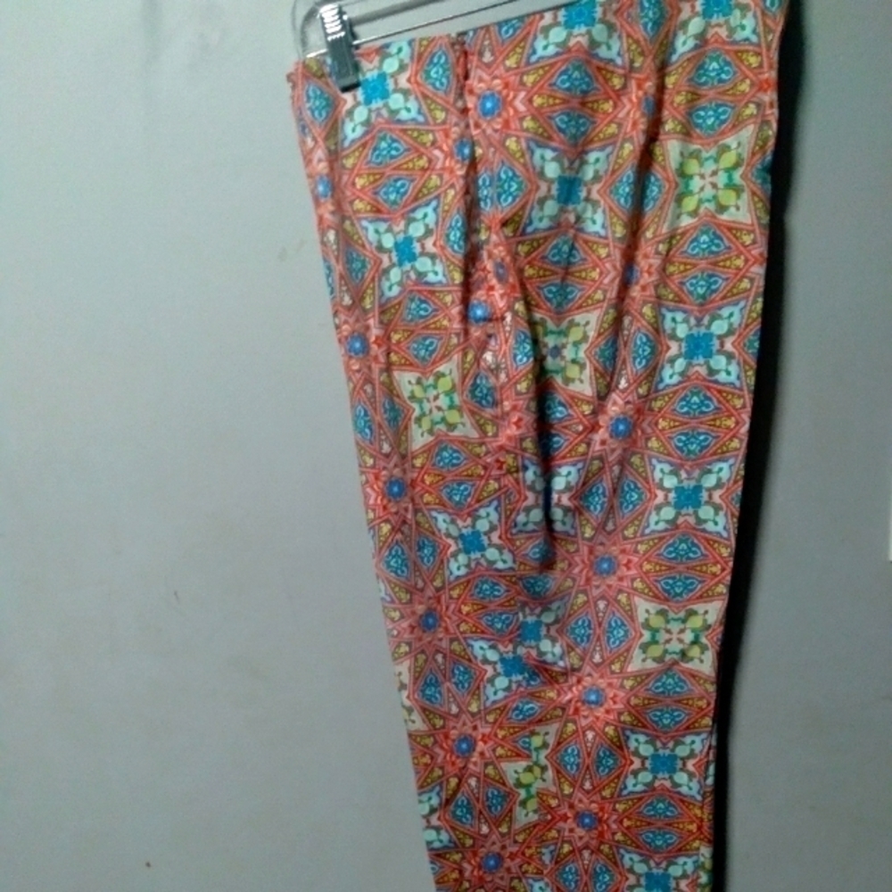 𝅺doncaster ladies multi color print pants size 16